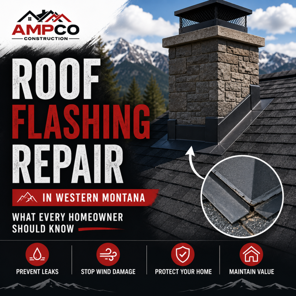 Roof Flashing Repair in Western Montana: What Every Homeowner Should Know