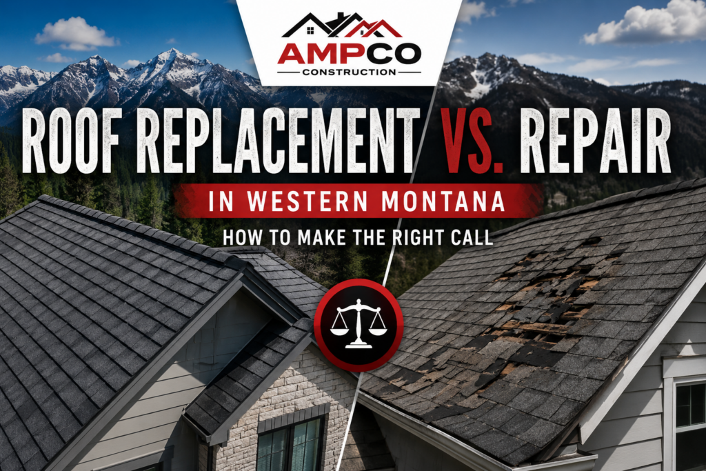 Roof Replacement vs. Repair — What Western Montana Homeowners Need to Know