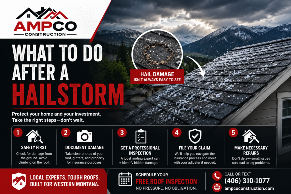 What to Do After a Hailstorm Hits Your Home in Western Montana