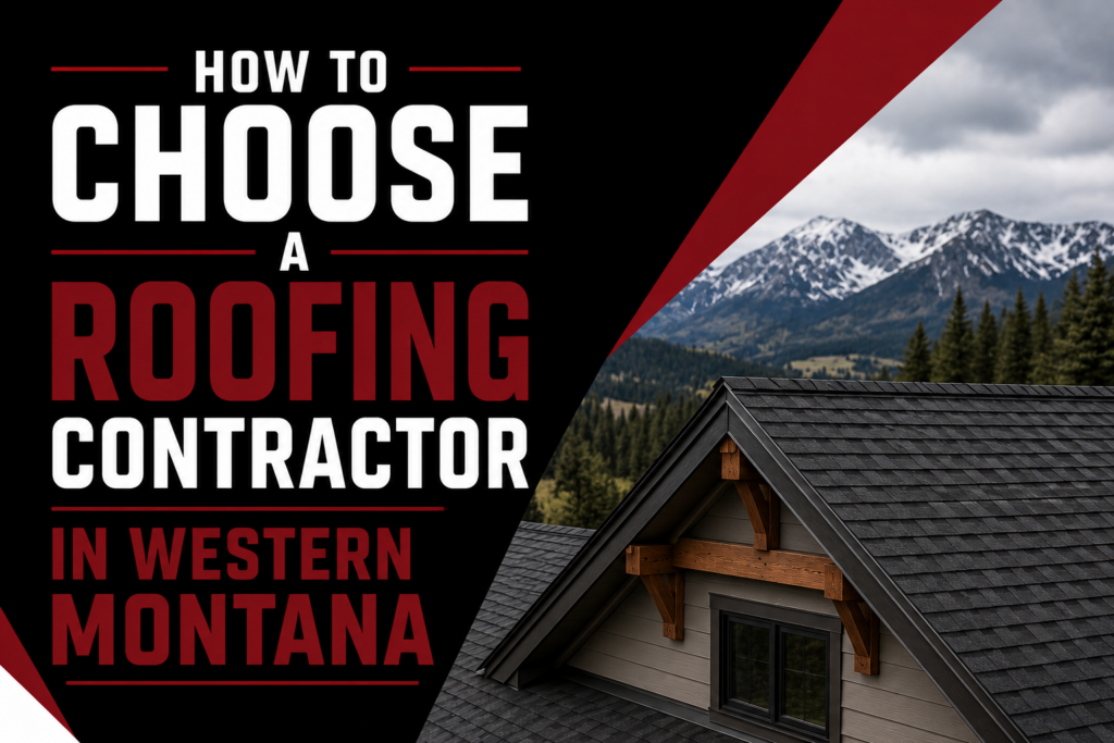 How to Choose a Roofing Contractor in Western Montana