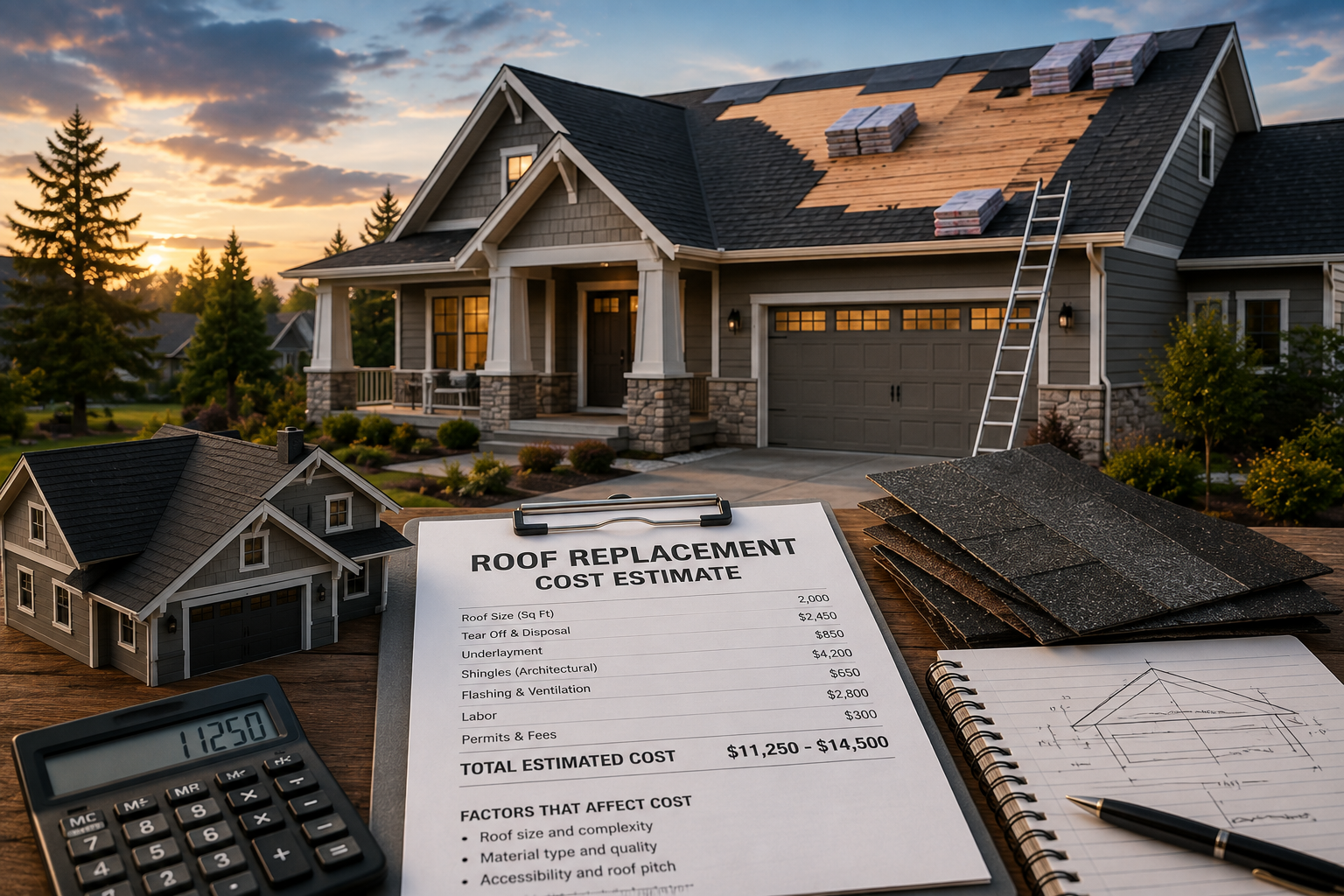 Roof replacement cost in Montana — AMPCo Construction