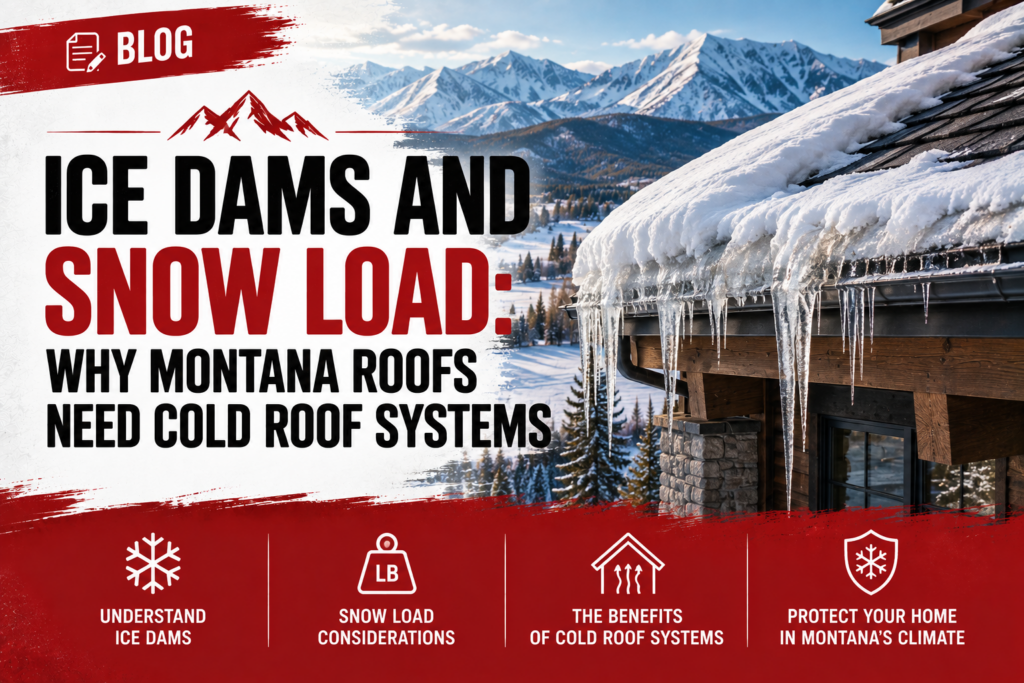 Ice Dams and Snow Load- Why Montana Roofs Need Cold Roof Systems